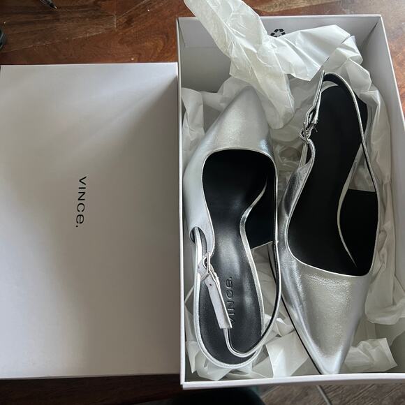 Vince Pandora Pointed Toe Slingback Pump 7 - Picture 4 of 6